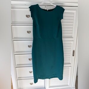 J.Crew Elegant Teal Sleeveless Dress